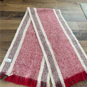 Free People Red and Cream Striped scarf